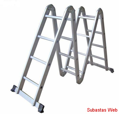 Escalera Plegable Articulada de Aluminio 16 Escalones KLD Escalera Plegable Articulada de Aluminio 16 Escalones KLD