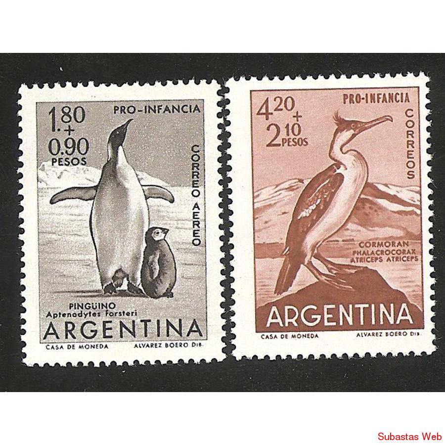 ARGENTINA 1961(635) PRO INFANCIA SERIE COMPLETA
