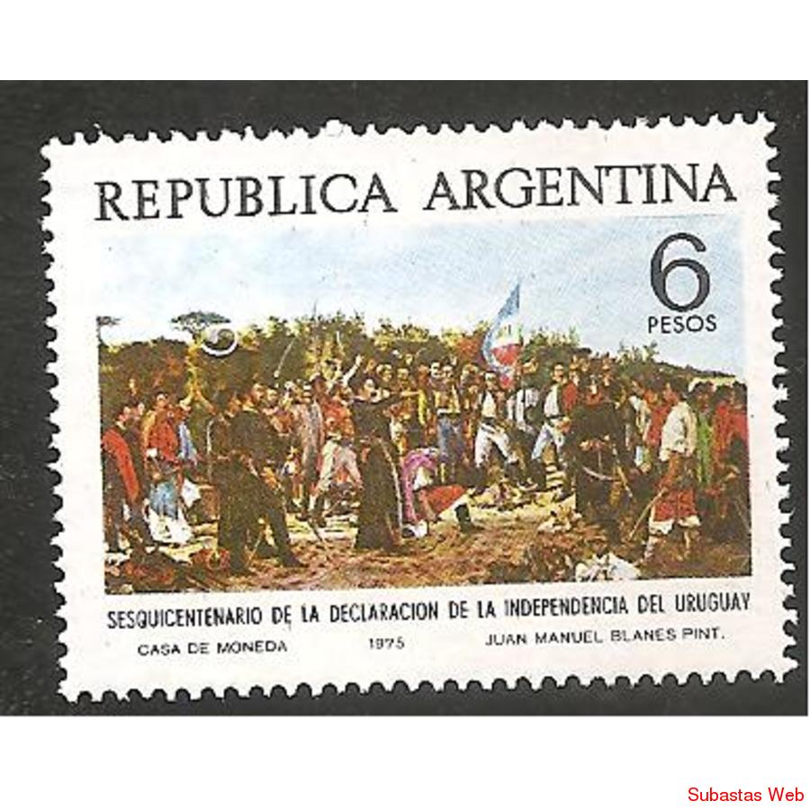 ARGENTINA 1975(1021) SESQUICENTENARIO DEL URUGUAY