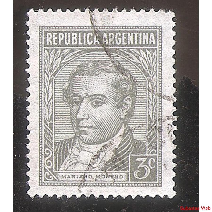 ARGENTINA 1946(MT463I) PROCERES MORENO FILI A RAYOS ONDULADO