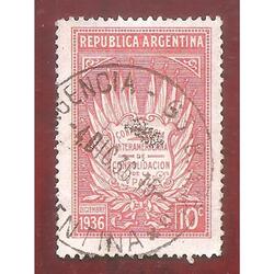 ARGENTINA 1936(MT385) CONFERENCIA DE PAZ  USADA