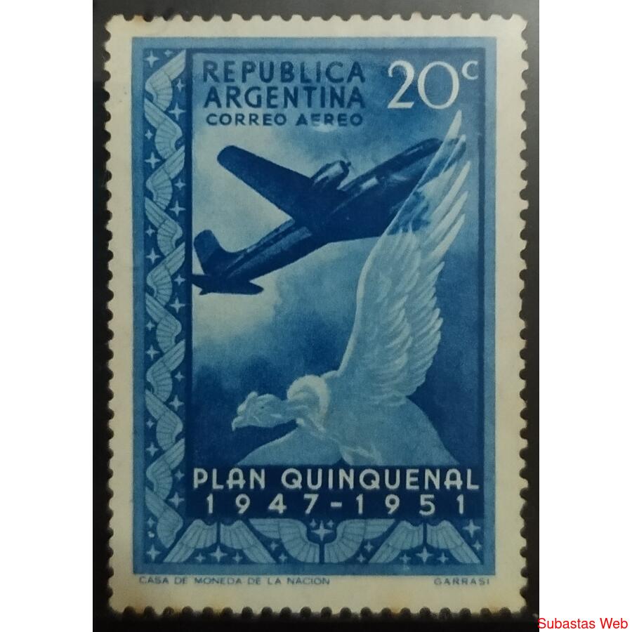 ARGENTINA AÑO 1951, GJ 998, MINT