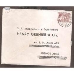ARGENTINA  1949  SOBRE CIRCULADO  NUMERO 106A
