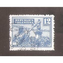 ARGENTINA  1929(325)  DIA DE LA RAZA,  USADA