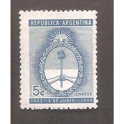 ARGENTINA 1944(442) ANIVERSARIO REVOLUCION 4 DE JUNIO  NUEVA
