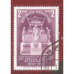 ARGENTINA  1950(509) CENTENARIO DE SAN MARTIN  USADA