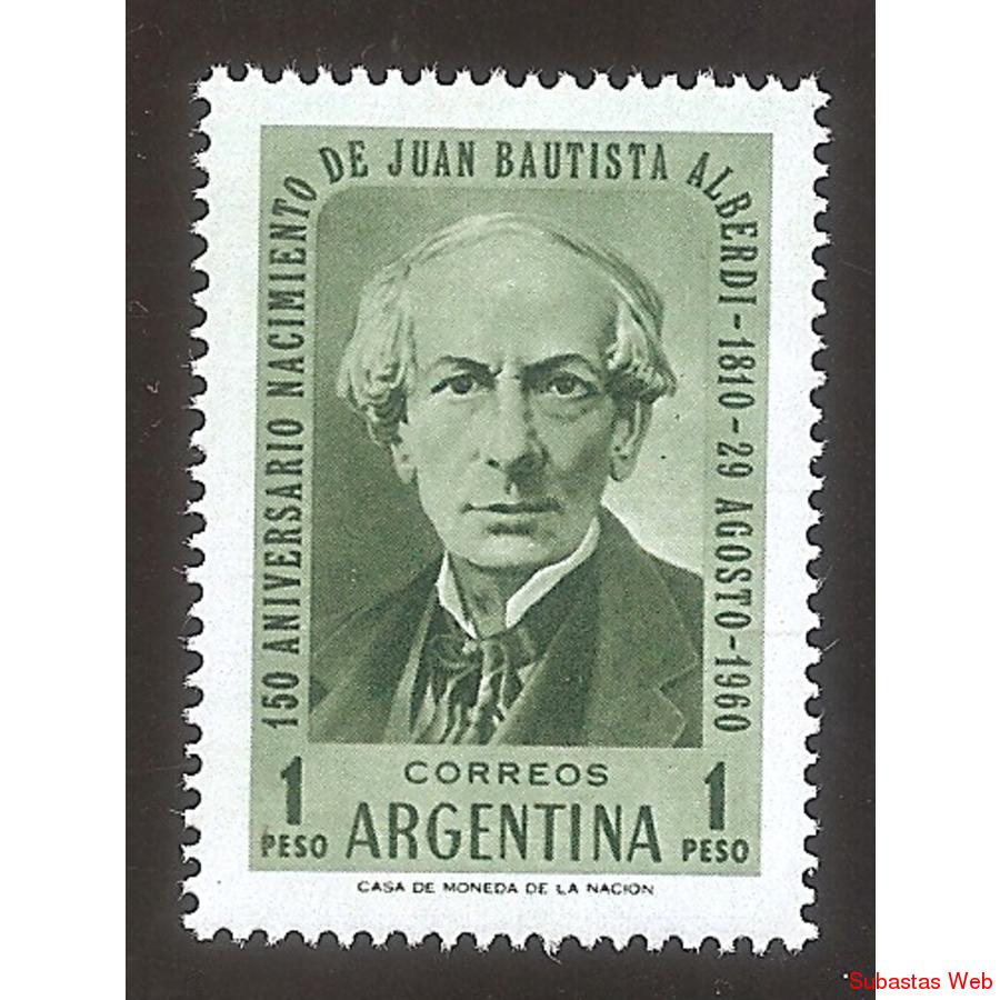 ARGENYINA 1960(624) 150ANIV DE ALBERDI MINT