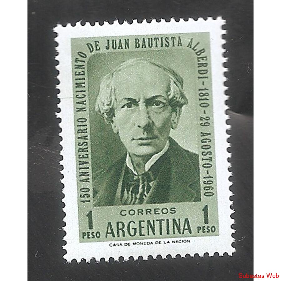 ARGENTINA 1960(624CZ72)  ALBERDI VARIEDAD CEFILOZA CZ72