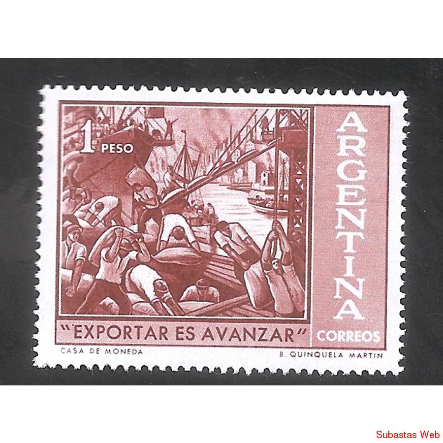 ARGENTINA 1961(634GZ18) EXPORTAR ES AVANZAR VARIEDAD GZ18