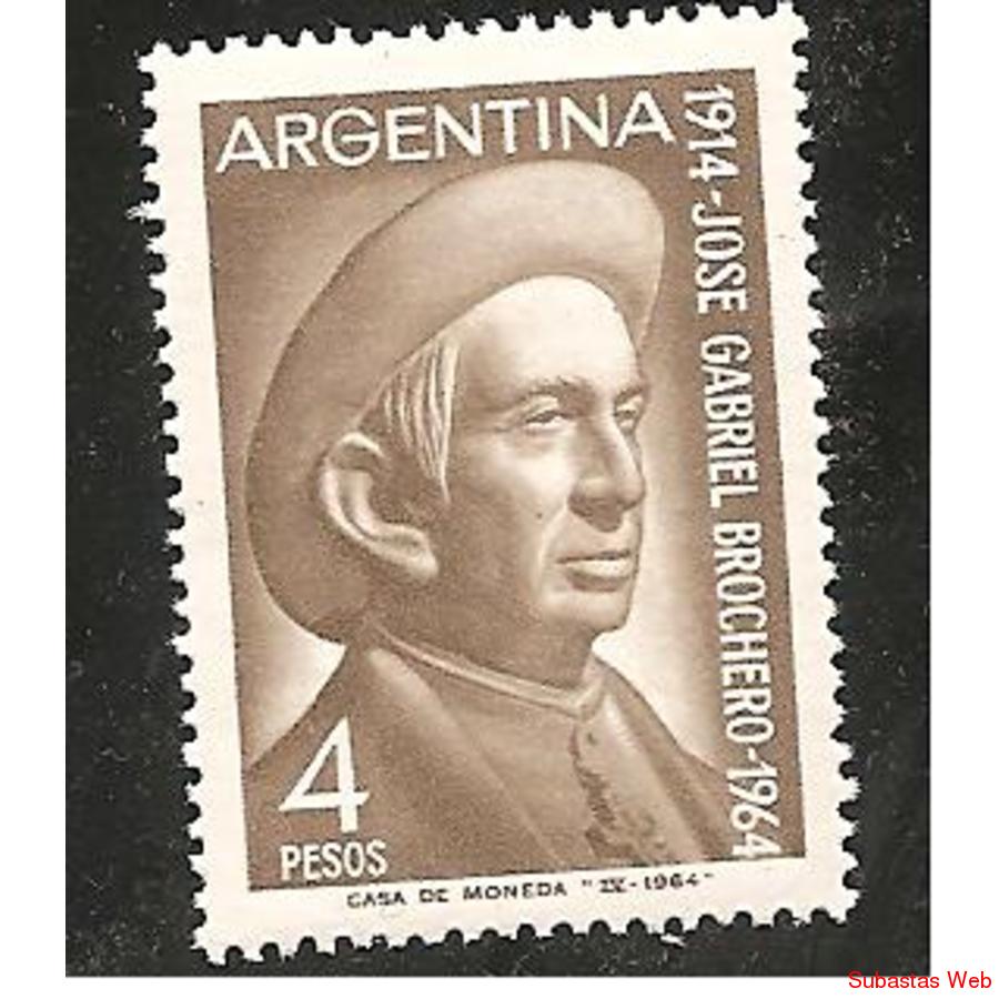 ARGENTINA 1964(686) HOMENAJE AL CURA BROCHERO MINT