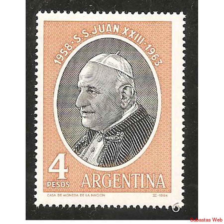 ARGENTINA 1964(688) PAPA JUAN XXIII  MINT