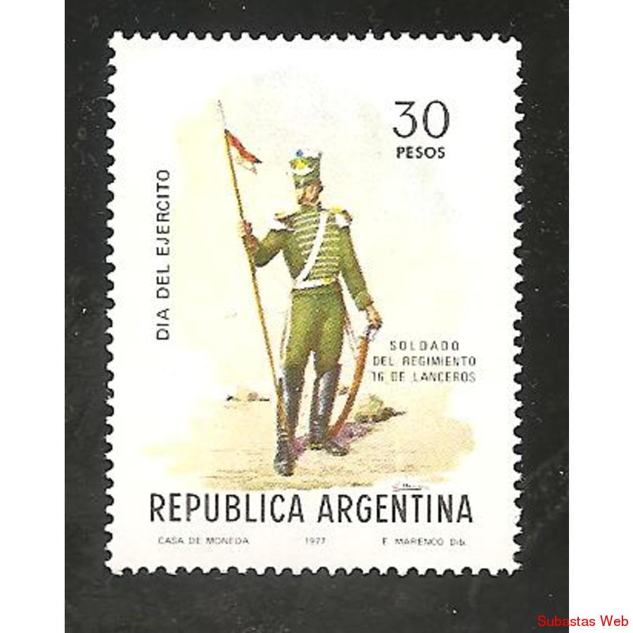 ARGENTINA 1977(1096) DIA DEL EJERCITO