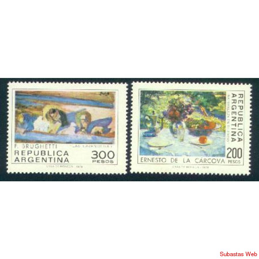 ARGENTINA 1979(1164-65) PLASTICA ARGENTINA: CUADROS