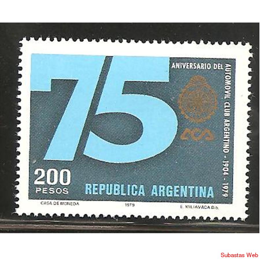ARGENTINA 1979(1177) 75ANIV. AUTOMOVIL CLUB MINT