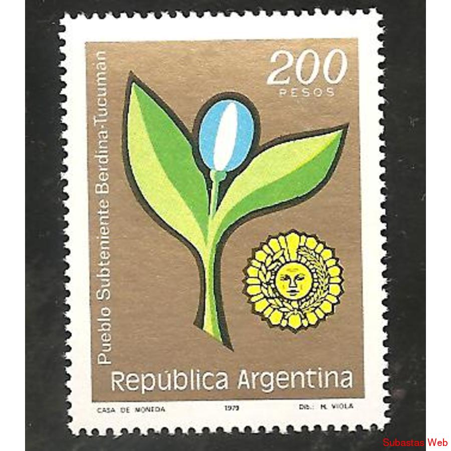 ARGENTINA 1979(1178) PUEBLO SUBTENIENTE BERDINA MINT