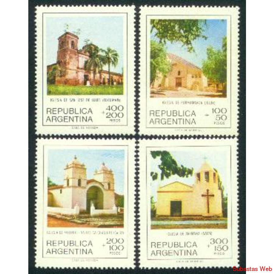 ARGENTINA 1979(1196-99) CAPILLAS NORTEÑAS  MINT