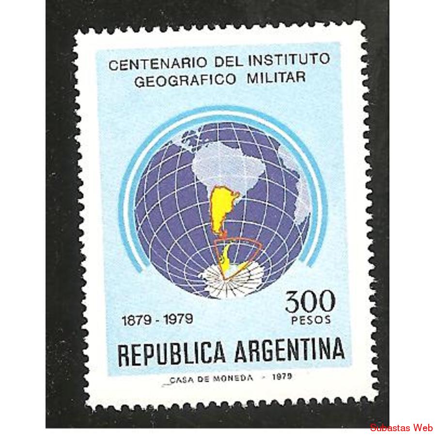 ARGENTINA 1979(1204) INSTITUTO GEOGRAFICO MILITAR MINT