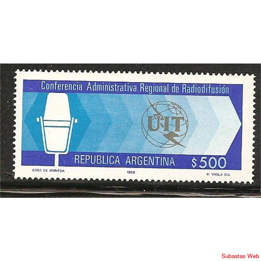 ARARGENTINA 1980(1210) CONFERENCIA DE RADIODIFUSION MINT