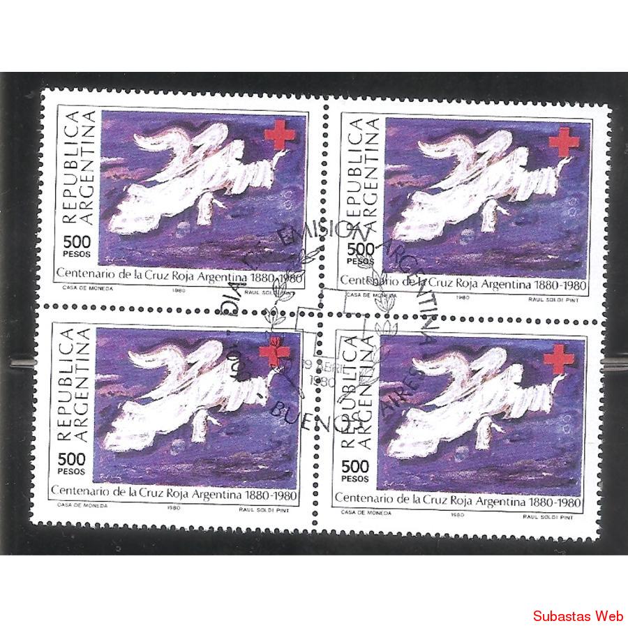 ARGENTINA 1980(1212) CRUZ ROJA ARGENTINA CUSDRITO PDE