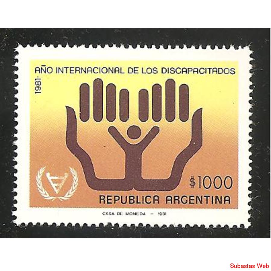 ARGENTINA 1981(1308) AÑO DEL DISCAPACITADO MINT
