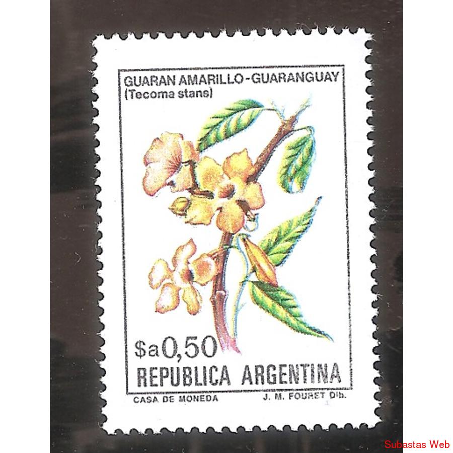 ARGENTINA 1983(1413)  FLORES: GUARANDAY FOSFORESCENTE