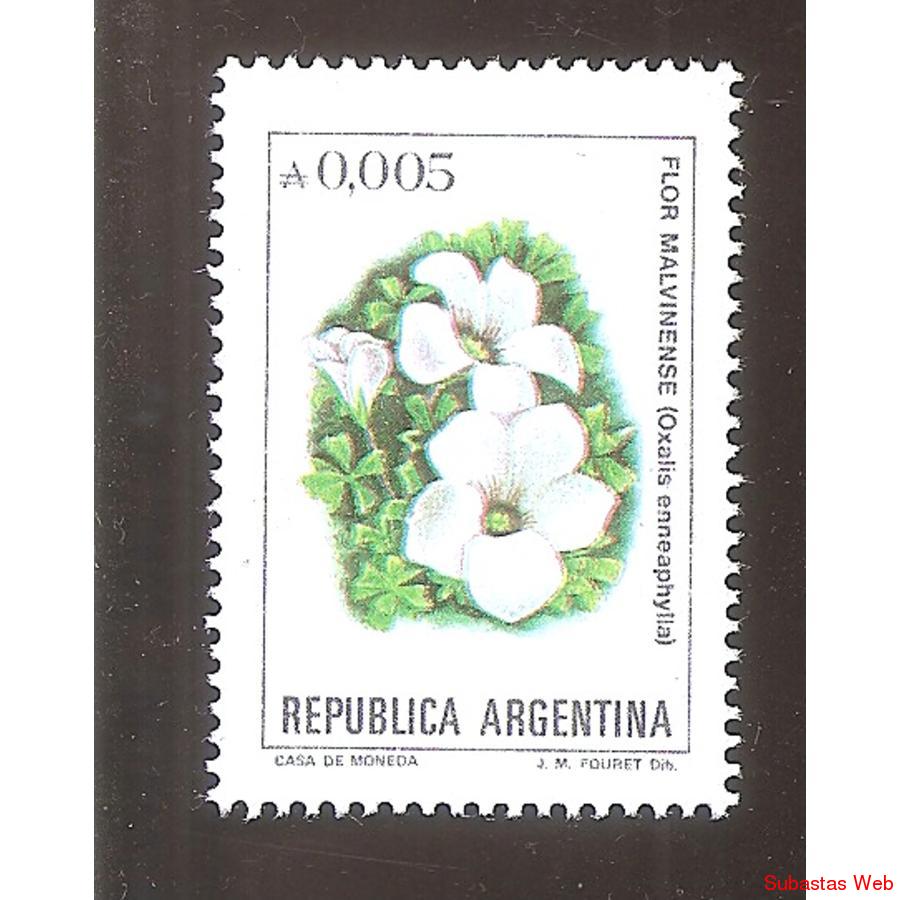 ARGENTINA 1985(1524) FLORES: MALVINENSE FLUORESCENTE MINT