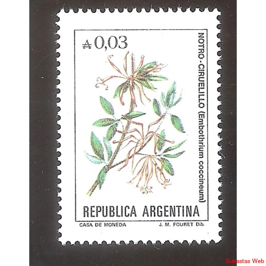 ARGENTINA 1985(1527) FLORES; CIRUELILLO  MINT
