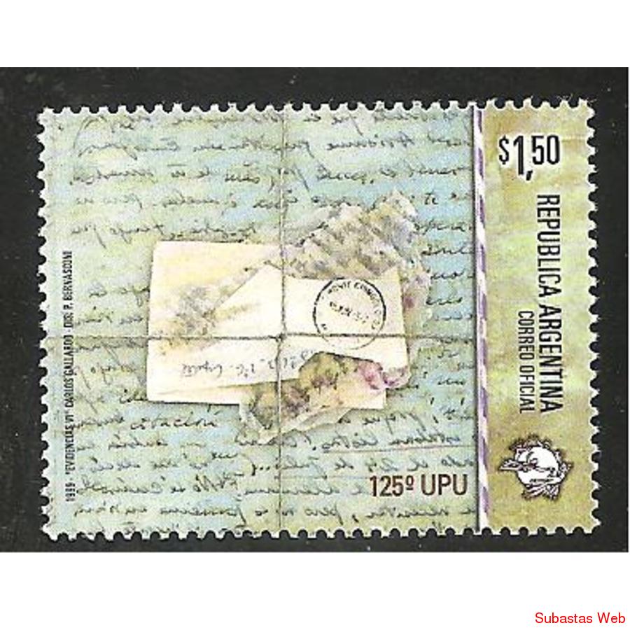 ARGENTINA 1999(2271) 125 ANIVERSARIO DE LA UPU