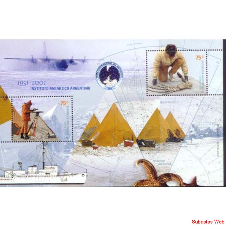 ARGENTINA 2001(BLOCK 99) INSTITUTO ANTARTICO ARGENTINO