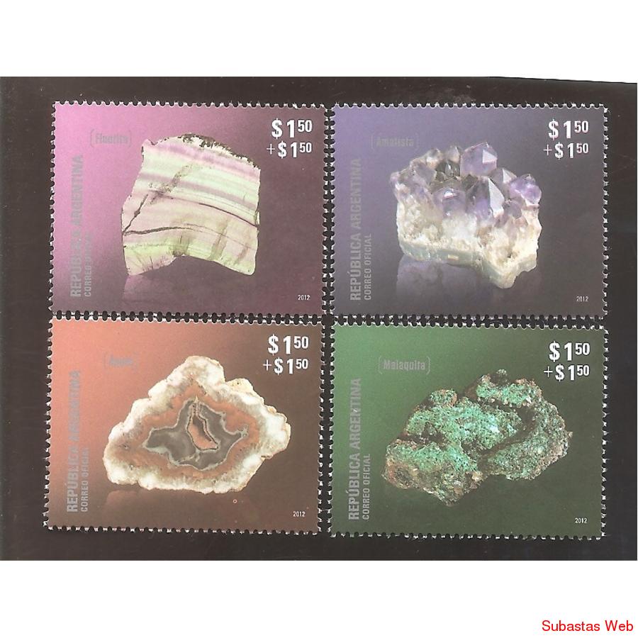ARGENTINA 2012(GJ3944-47)  MINERALES II