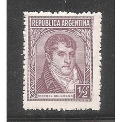 ARGENTINA 1935(363) PROCERES Y RIQUEZAS  BELGRANO NSG