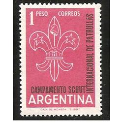 ARGENTINA 1961(633) CAMPAMENTO INTERNACIONAL DE PATRULLAS