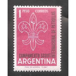 ARGENTINA 1961(633GZ29) CAMPAMENTO PATRULLAS VARIEDAD GZ29
