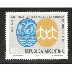 ARGENTINA 1978(1140) CENTENARIO DEL BANCO CIUDAD