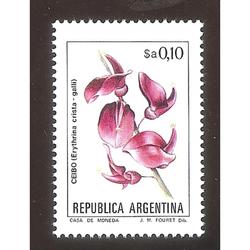 ARGENTINA 1983(1409) FLORES; CEIBO FOSFORESCENTE MINT