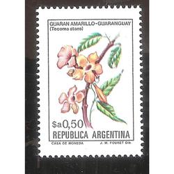 ARGENTINA 1983(1413a) FLORES: GUARANDAY  PAPEL FLUORESCENTE