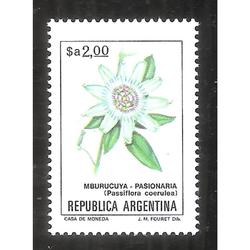 ARGENTINA 1983(1416b) FORES; MBURUCUYA FLUORESCENTE