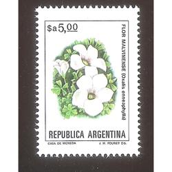 ARGENTINA 1983(1418c) FLORES: MALVINENSE FOSFORESCENTE MINT