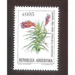 ARGENTINA 1985(1528) FLORES: CLAVEL DEL AIRE FLUORESCENTE MI
