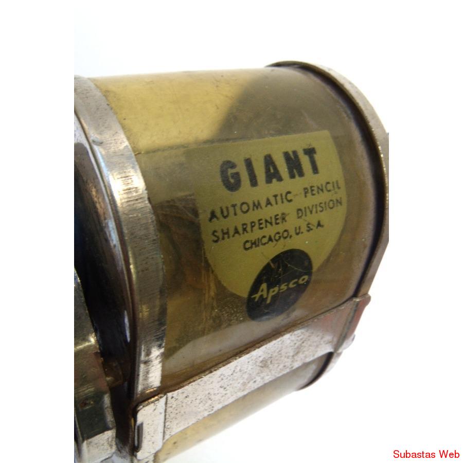 Antiguo Sacapuntas mecanico Giant.USA. Vintage