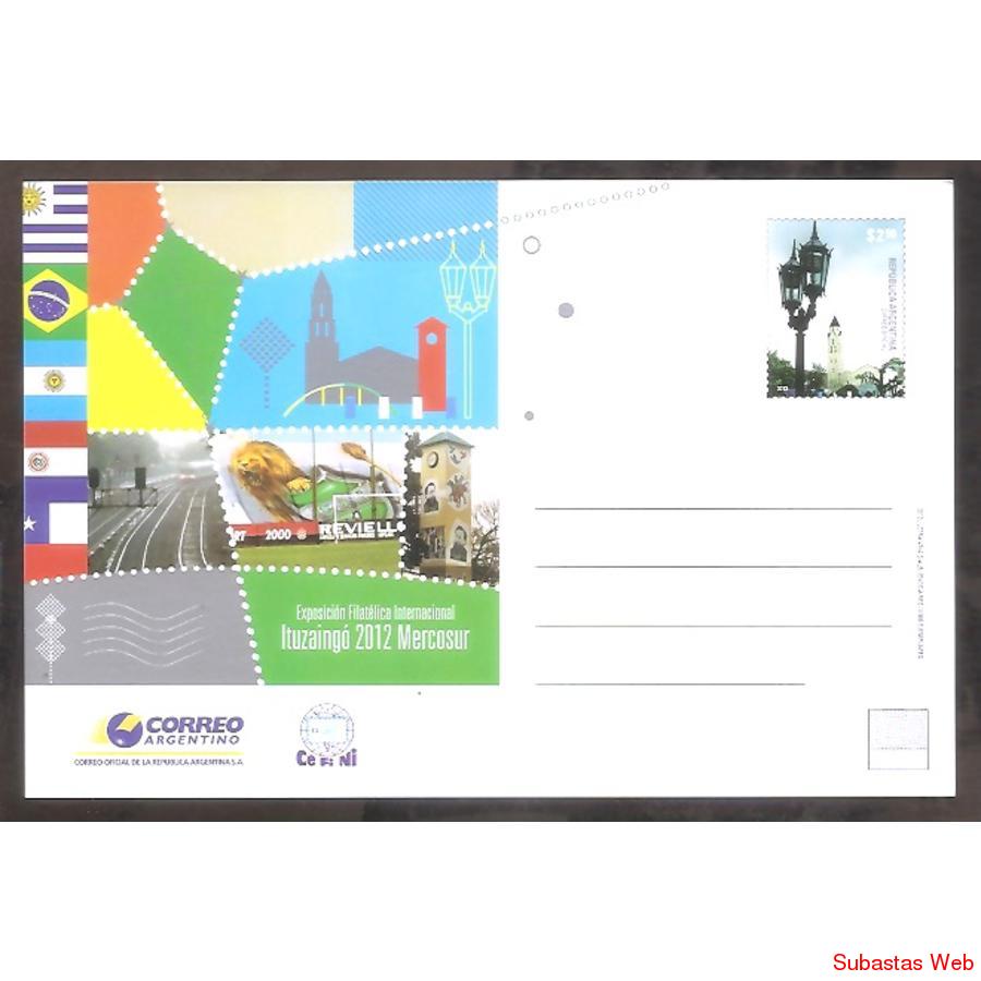 ARGENTINA 2012 ENTERO 227 EXPOSICION FILATELICA ITUZAINGO 20