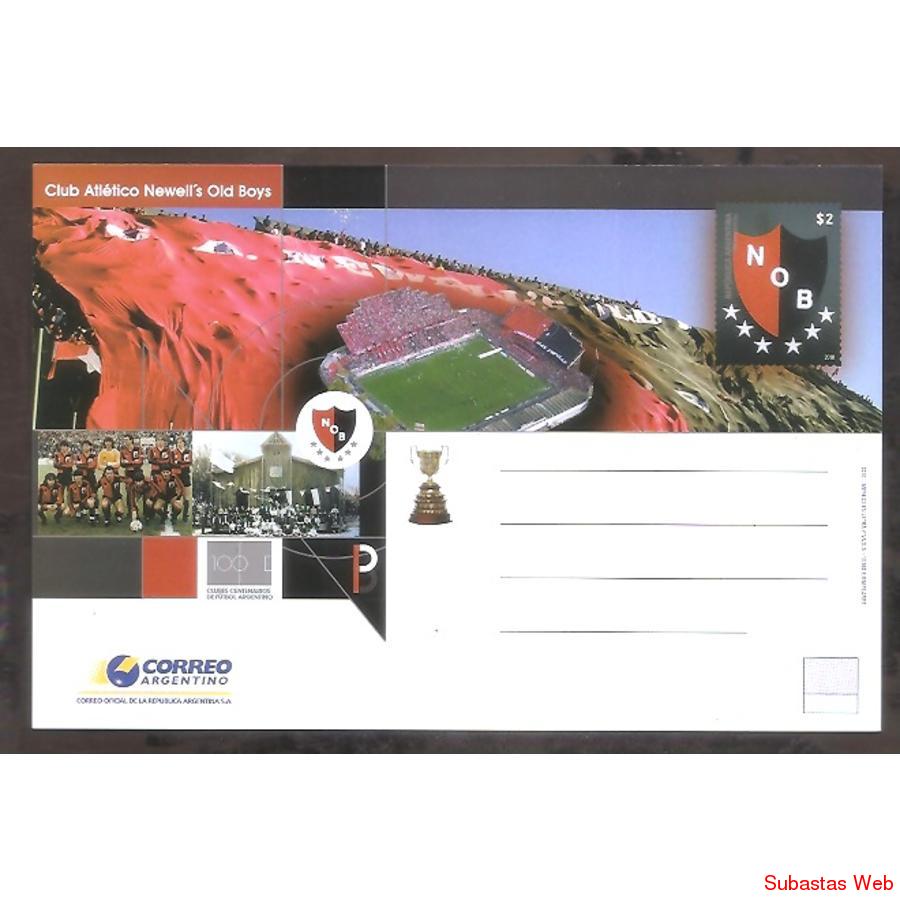 ARGENTINA 2010 ENTERO 218 CENTENARIO DE NEWELLS- ALD BOYS