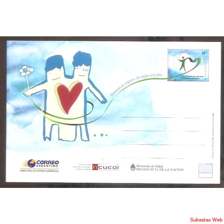 ARGENTINA 2006 ENTERO179 DONACION Y TRASPLANTE DE ORGANOS