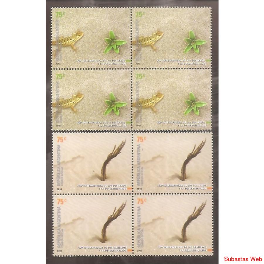 ARGENTINA 2006 CUADRITOS MT2811-12  AÑO INTERNACIONAL DE LOS