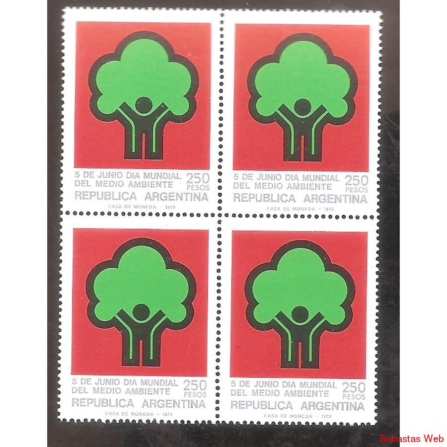 ARGENTINA 1979 CUADRITO MT1180  MUNDIAL DE MEDIO AMBIENTE
