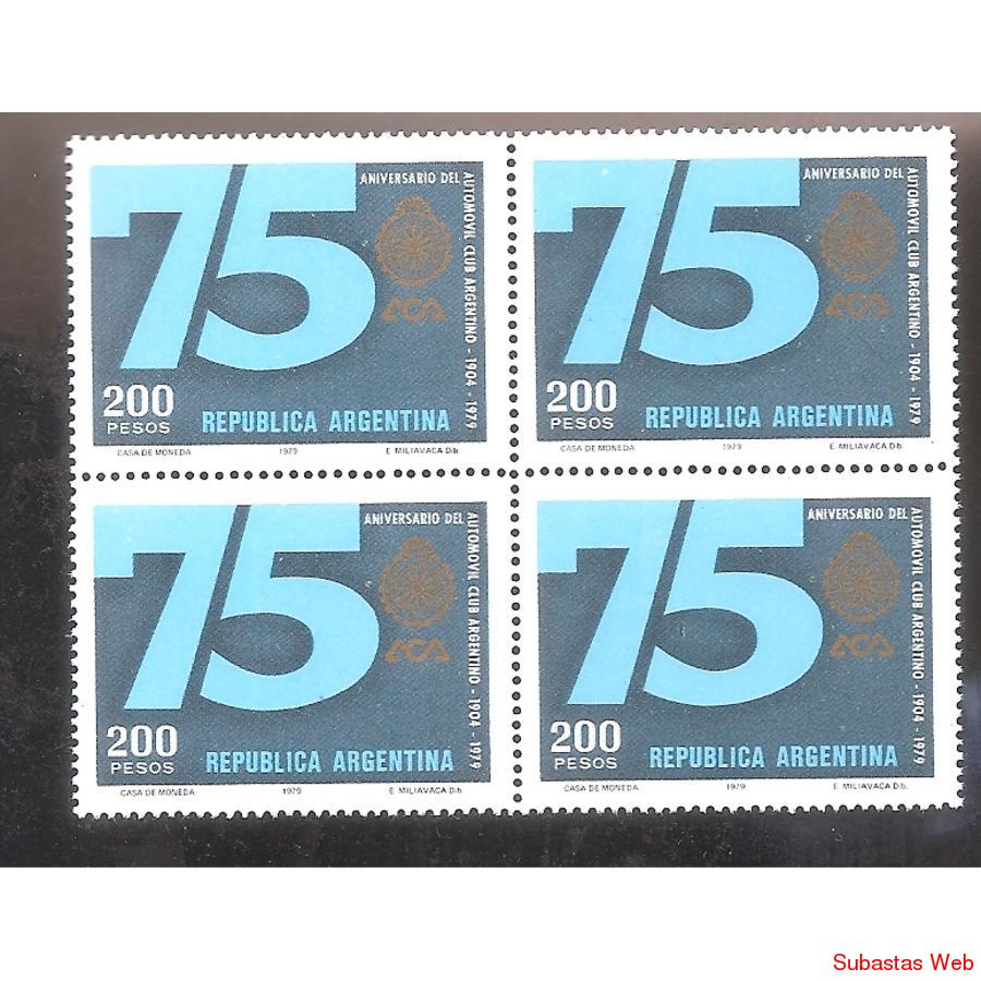 ARGENTINA 1979 CUADRITO MT1177  AUTOMOVIL CLUB ARGENTINO