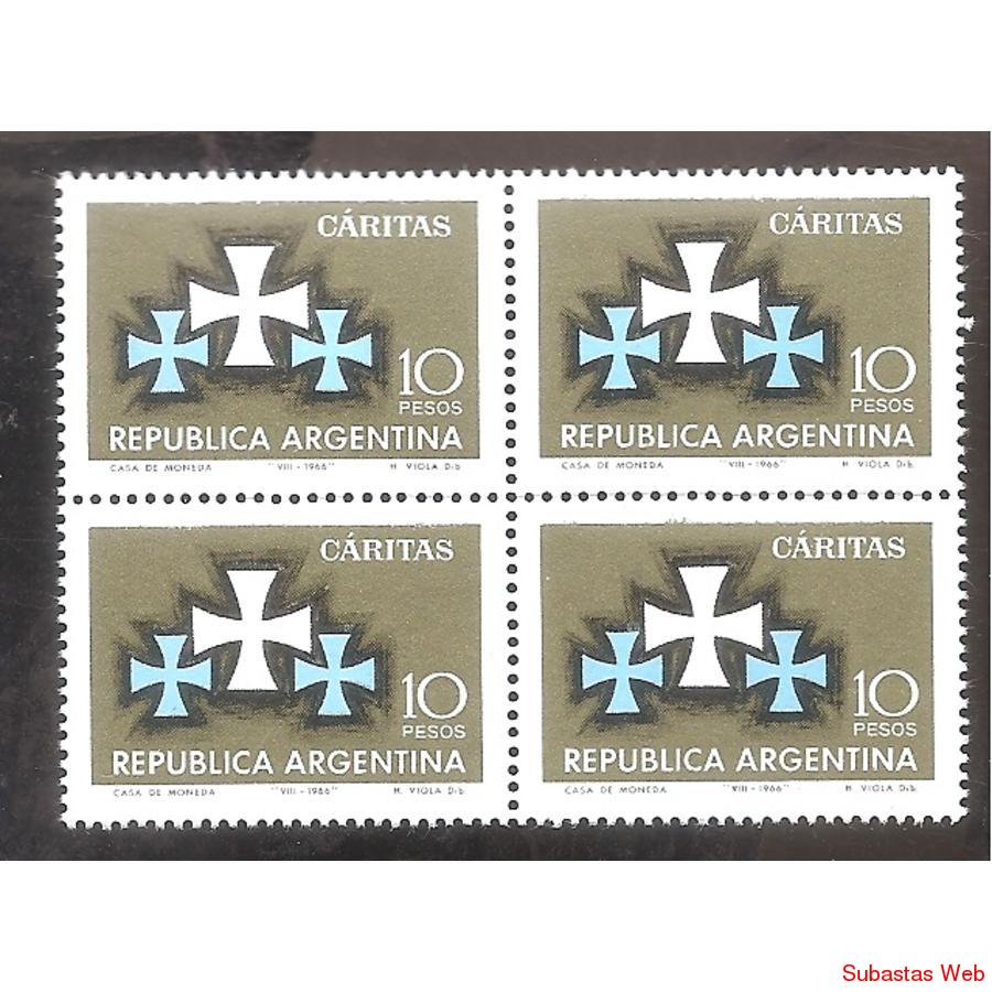 ARGENTINA 1966 CUADRITO  MT762  CARITAS ARGENTINA