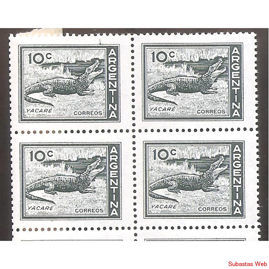 ARGENTINA  1959 CUADRITO MT602  CORREO ORDINARIO YACARE