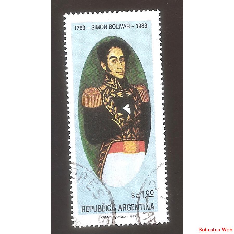 ARGENTINA 1983 (MT1422) SIMON BOLIVAR  USADA