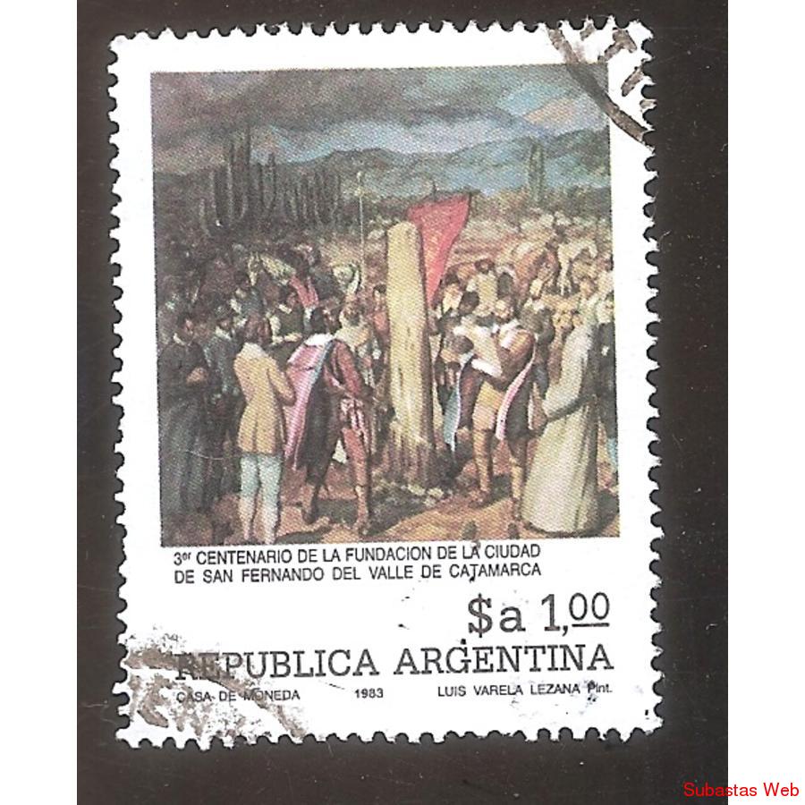 ARGENTINA 1983 (MT1420) FUNDACION DE CATAMARCA  USADA